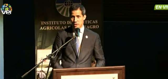 Juan Guaidó desde Fedeagro, imagen captura