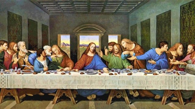 La Última Cena, pintada por Da Vinci