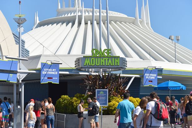 Space Mountain, an indoor rollercoaster, is one of Disneyland's most popular rides