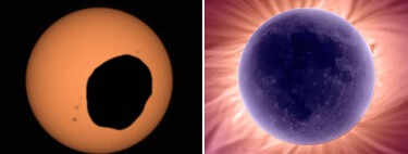 Los eclipses de Marte son ridículos en comparación con los nuestros. El motivo es una casualidad numérica extraordinaria